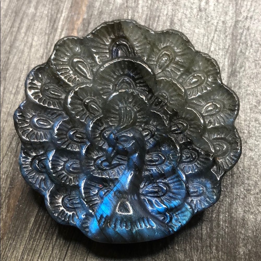 Peacock labradorite Handmade crystal Spirit charm